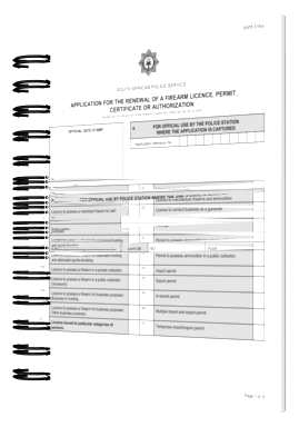 SAPS Firearm Licence Renewal